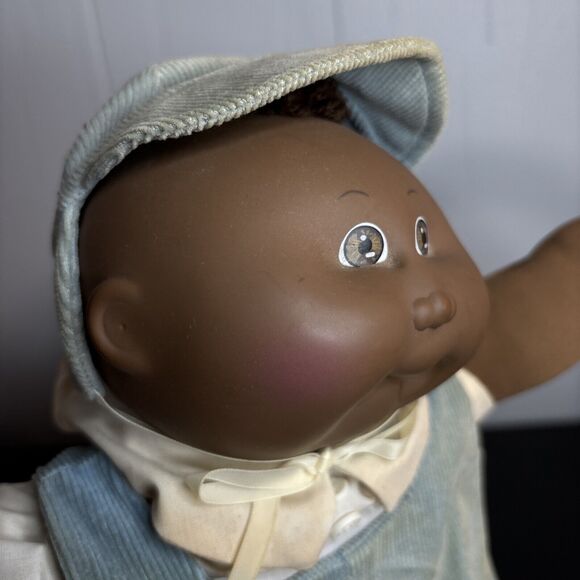 1985 Cabbage Patch Kid AA Preemie Brown Tuft Brown Eyes HM #1 OK Factory - Picture 4 of 14